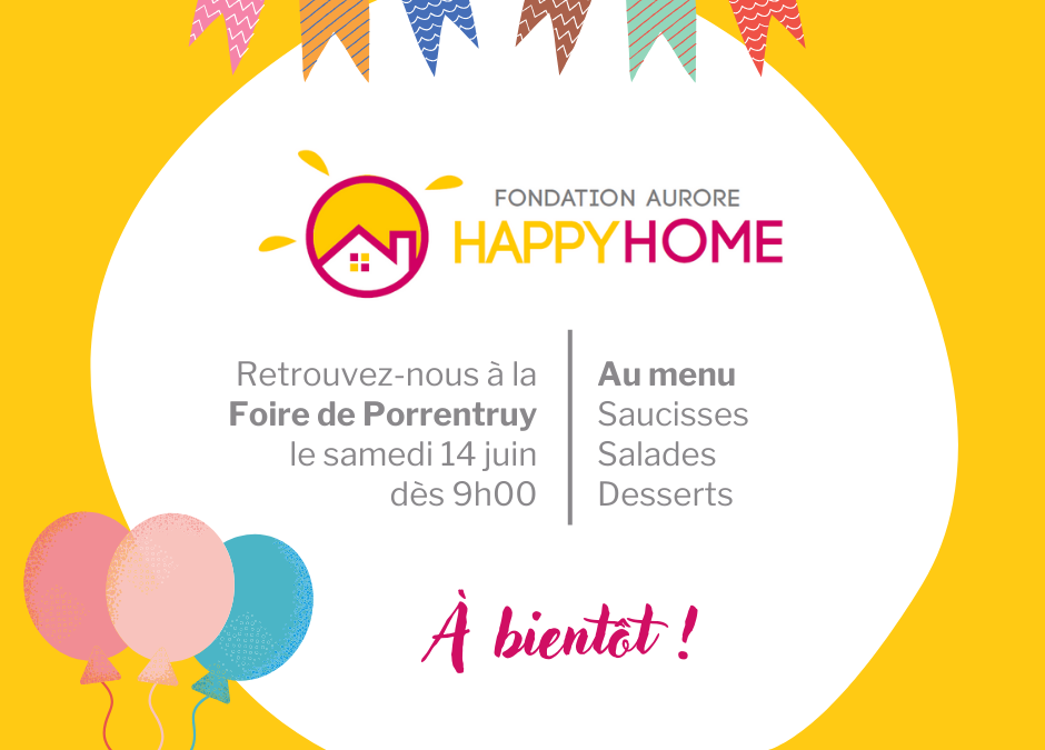 Foire de Porrentruy le 14 Juin dès 9h00